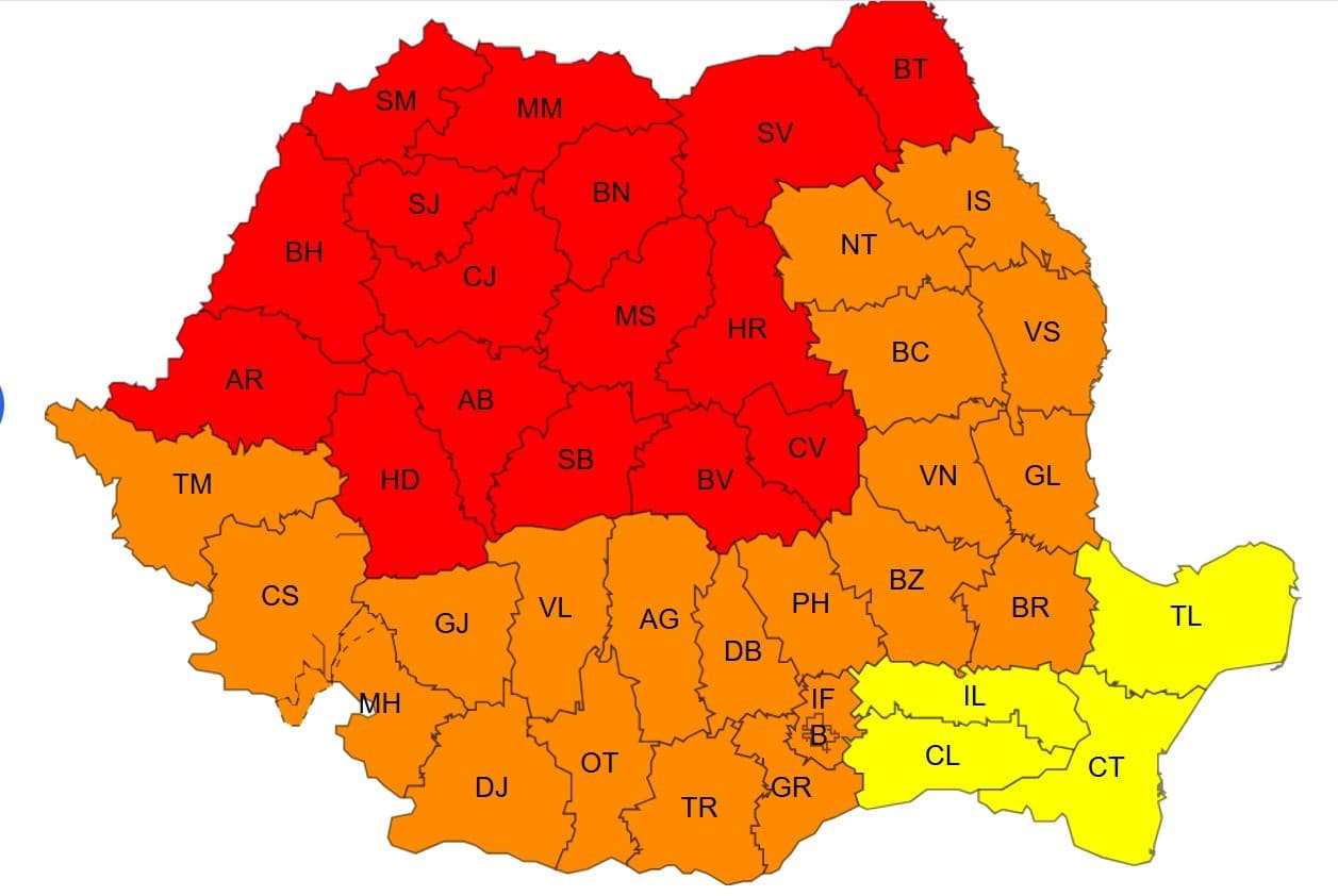 Restricţii de circulaţie pentru vehiculele cu masa totală maximă autorizată mai mare de 7,5 tone pe mai multe sectoare de drum naţional, drumuri expres şi autostrăzi din 19 judeţe afectate de caniculă