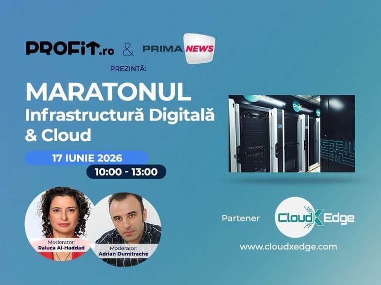 Maratonul Profit "Infrastructura Digitală&Cloud": Piaţa serviciilor de cloud şi cea mai nouă investiţie a unui grup global în România, Necesitatea migrării în cloud şi avantajele acestor servicii, Inovaţii tehnologice în infrastructura digitală