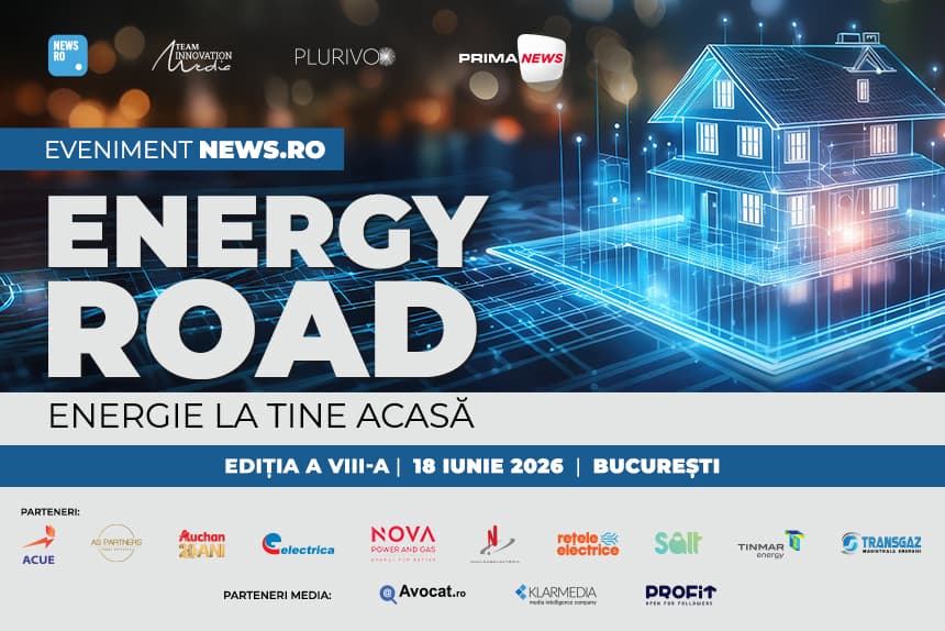Reprezentanţi ai autorităţilor şi din domeniul energetic vin la evenimentul premium News.ro “Energy Road - Energie la tine acasă” - ediţia a VIII-a