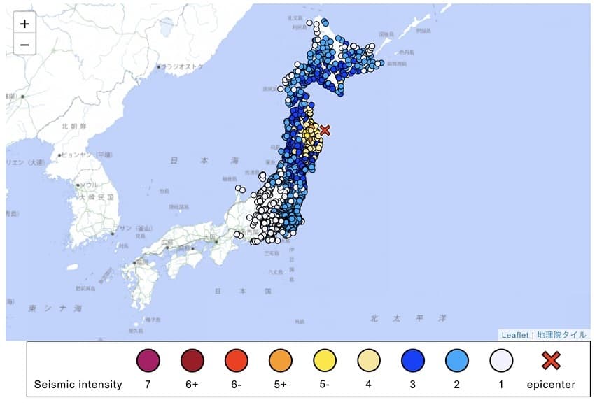 Japonia - Un cutremur cu magnitudinea revizuită la 7,2 a fost înregistrat în nord
