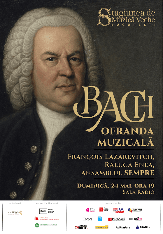"Ofranda Muzicală", una din capodoperele absolute ale lui J.S. Bach, prezentată la Sala Radio