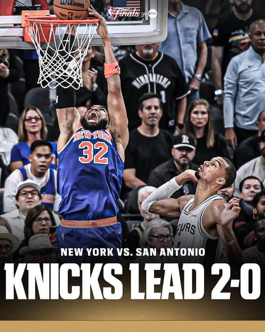 New York Knicks a învins San Antonio Spurs, scor 105-104 şi conduce cu 2-0 în finala NBA