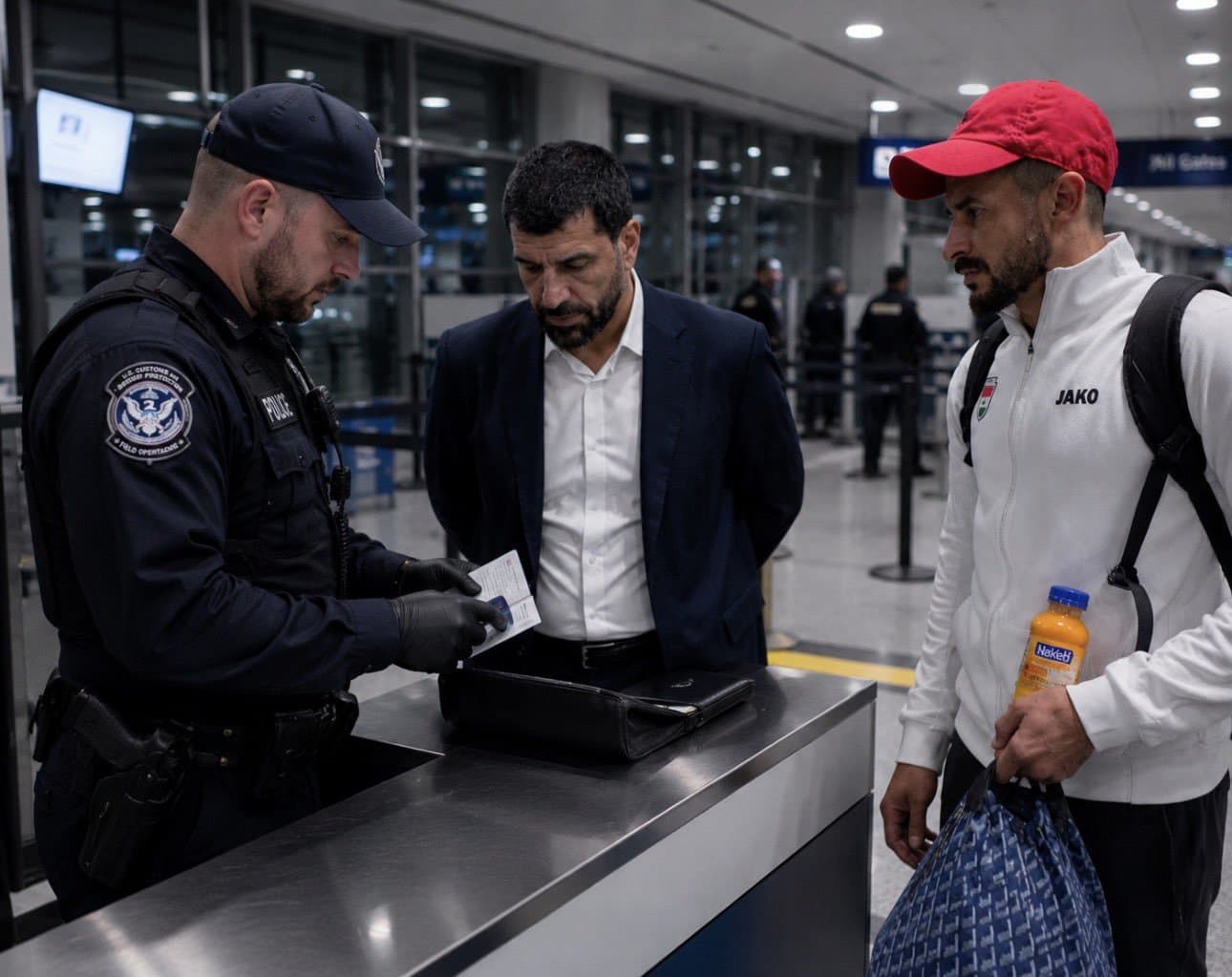 Cupa Mondială: Atacantul irakian Aymen Hussein, interogat timp de câteva ore la aeroportul din Chicago, la sosirea în SUA