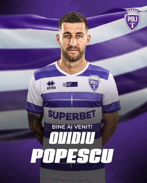 Liga 2: Mijlocaşul Ovidiu Popescu a semnat cu Poli Timişoara