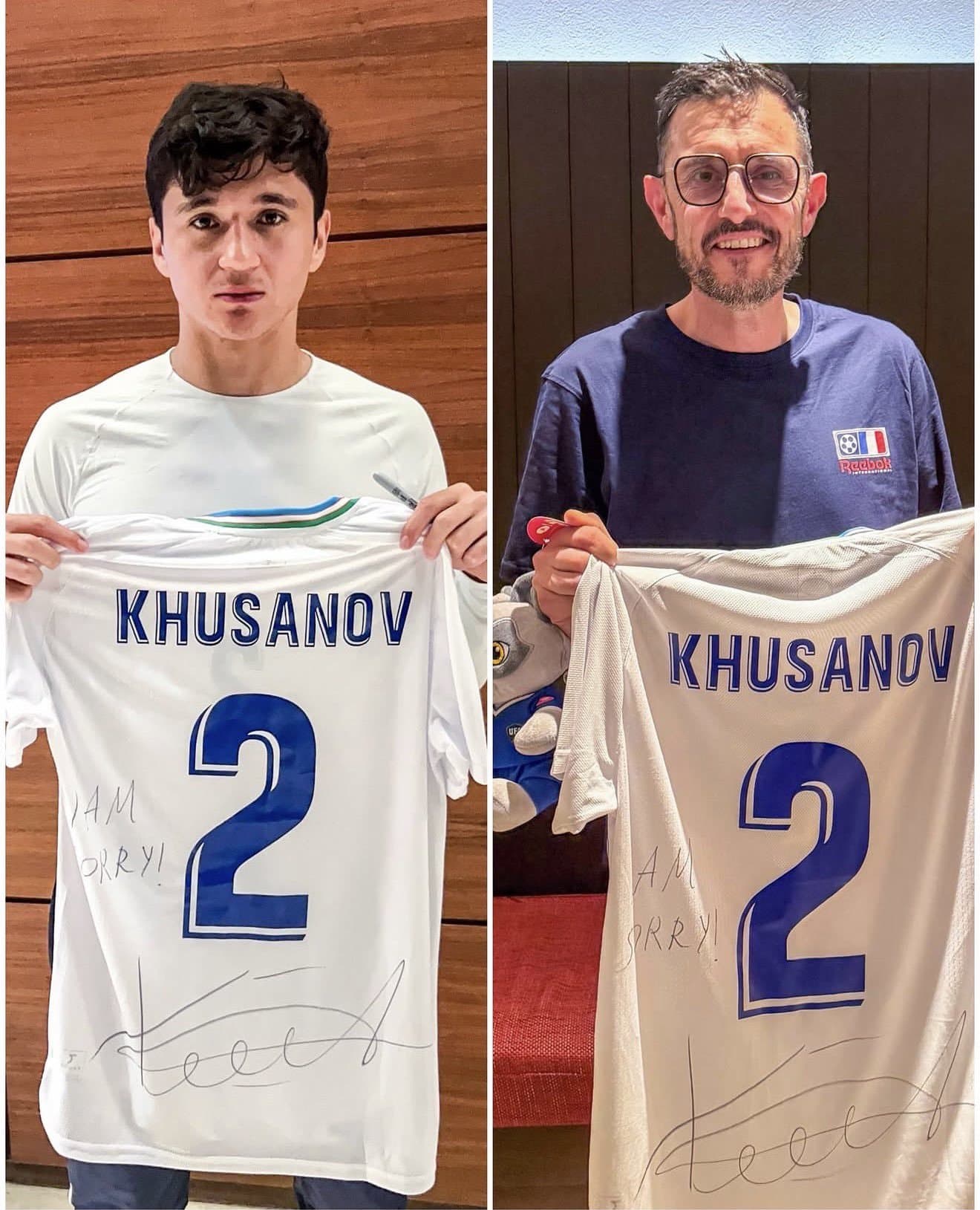Cupa Mondială 2026: Uzbecul Khusanov i-a oferit un tricou cu dedicaţie cameramanului pe care l-a lovit la meciul cu Columbia
