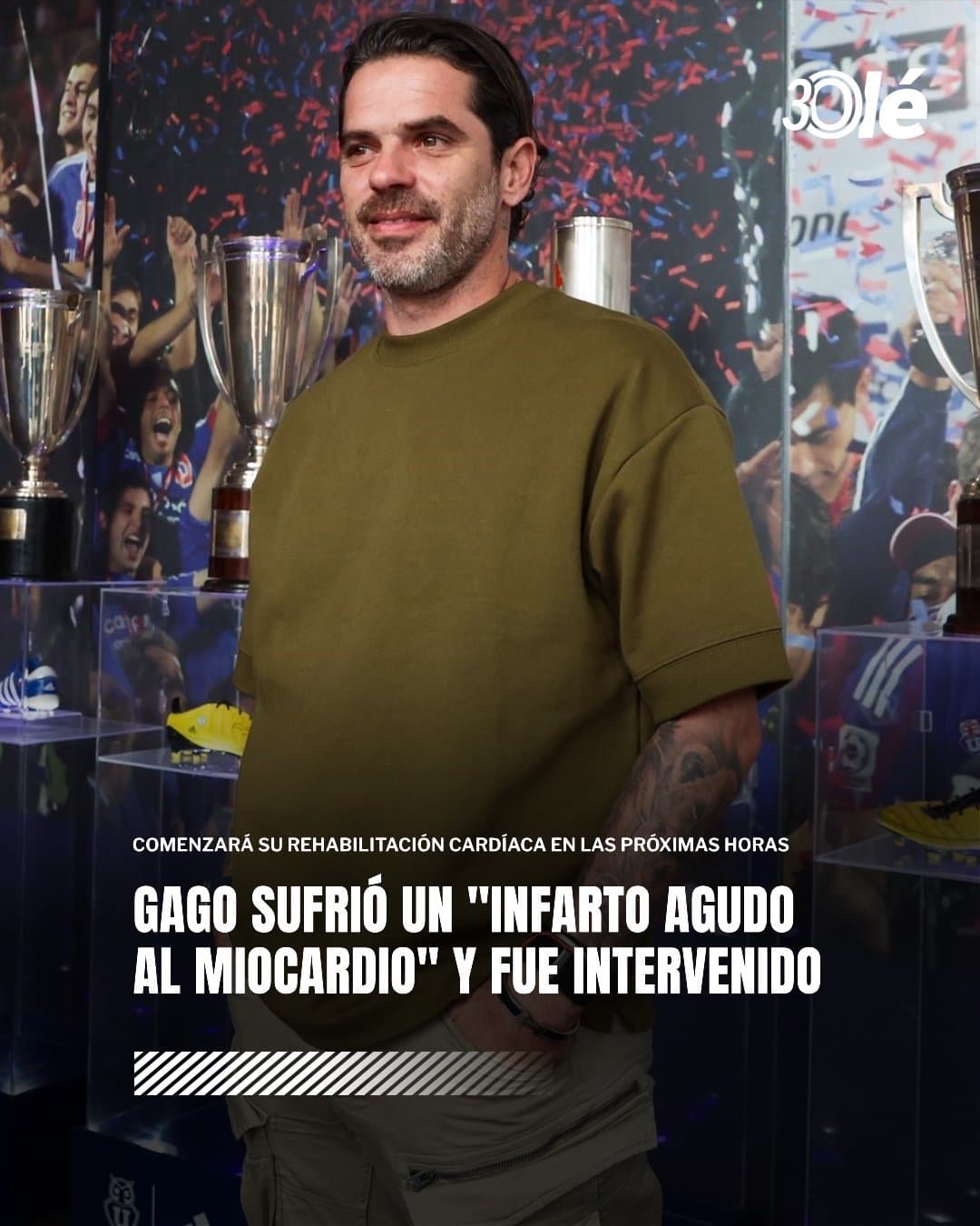 Fernando Gago, antrenorul echipei Universidad de Chile, a suferit un infarct. El a fost supus unei intervenţii chirugicale