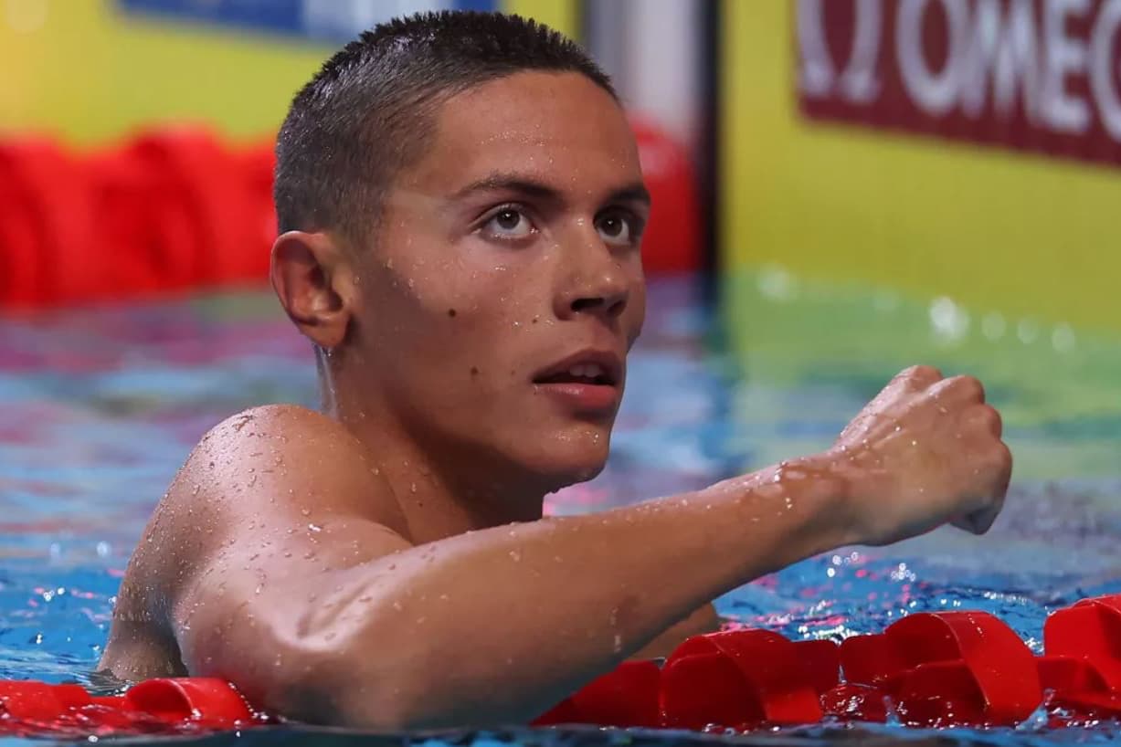 David Popovici, medalie de argint şi record naţional la 50 m liber, la Trofeul Settecolli de la Roma