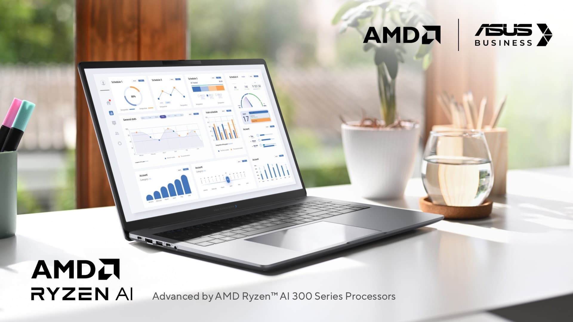 ASUS ExpertBook P3 (PM3606) cu procesor AMD Ryzen™ AI 7 350: performanţă, securitate la nivel Enterprise şi IA local pentru mediul de afaceri