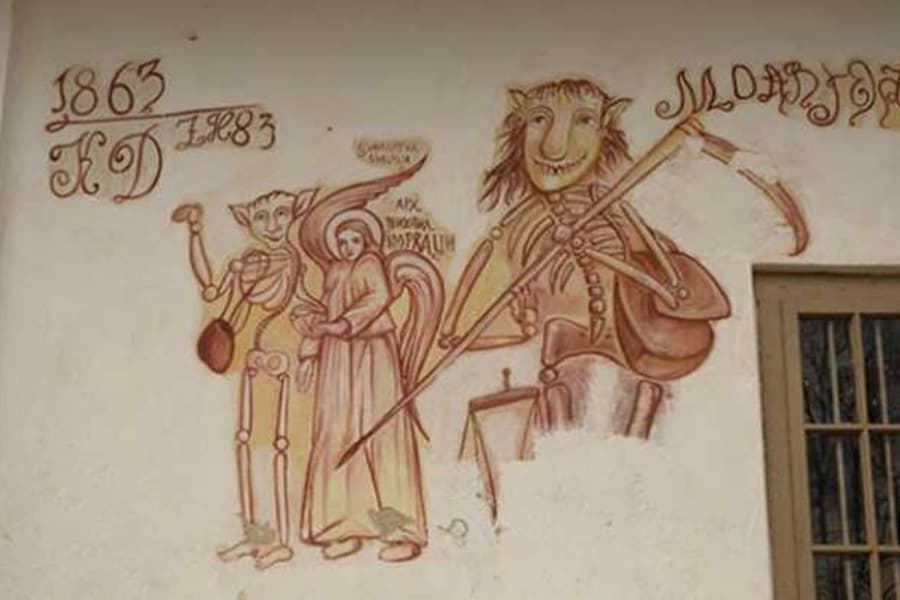 O frescă veche de 160 de ani a fost distrusă, fiind considerată „satanistă”. Sufocat de indignare, vă ofer totuși câteva repere istorice