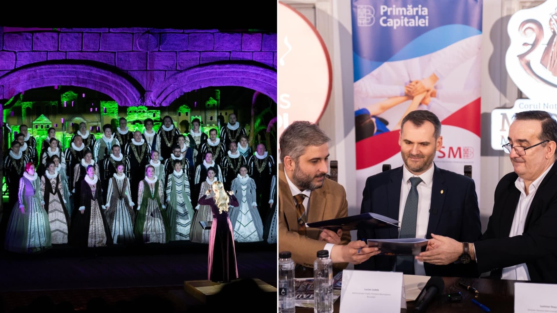 FOTO | „Madrigal pentru spitale”, parteneriat public în mai multe spitale din București. Pacienții vor beneficia de programe culturale și servicii educaționale oferite de cor