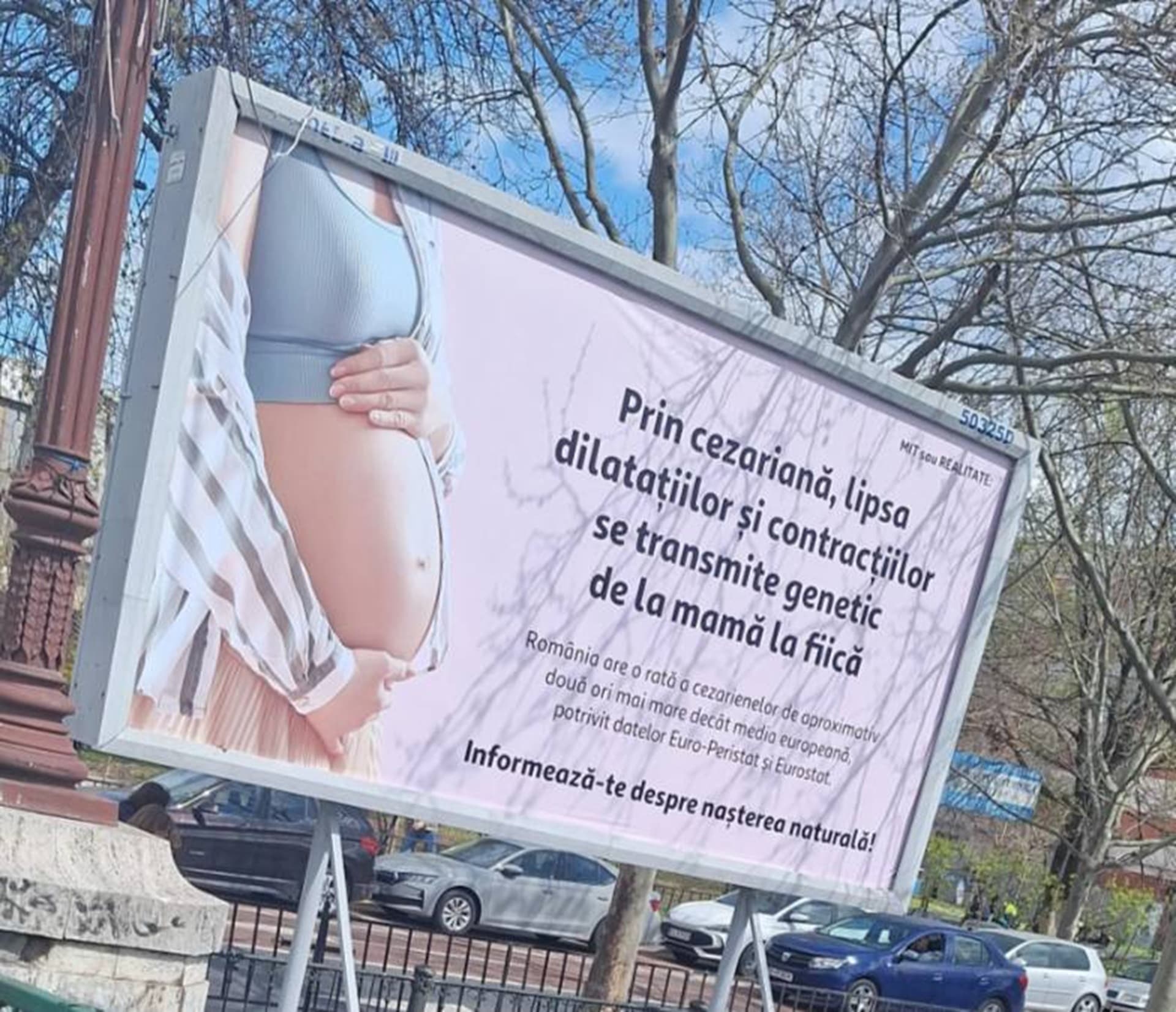 Avertismentul Colegiului Medicilor după apariția mesajelor anti-cezariană prin București. „Afirmațiile sunt lipsite de fundament științific”