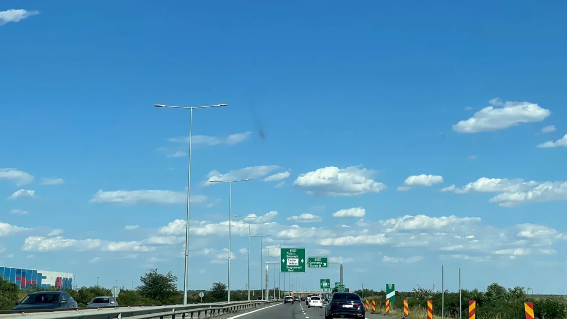 ⚠️ Restricții de circulație pe Autostrada Bucureștiului, pe Lotul 2 Sud al A0, unde se fac reparații la 2 ani și-un pic de la inaugurare. Cât durează deranjul