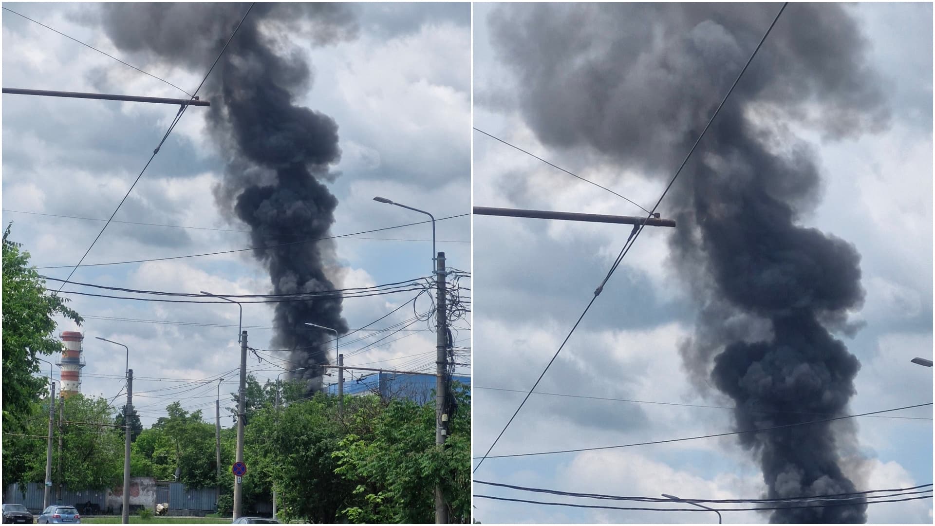 BREAKING | Explozie și incendiu la CET Vest, pe Bd. Timișoara. Mesaj RO-ALERT emis cu puțin timp în urmă: „Ocoliți zona!”