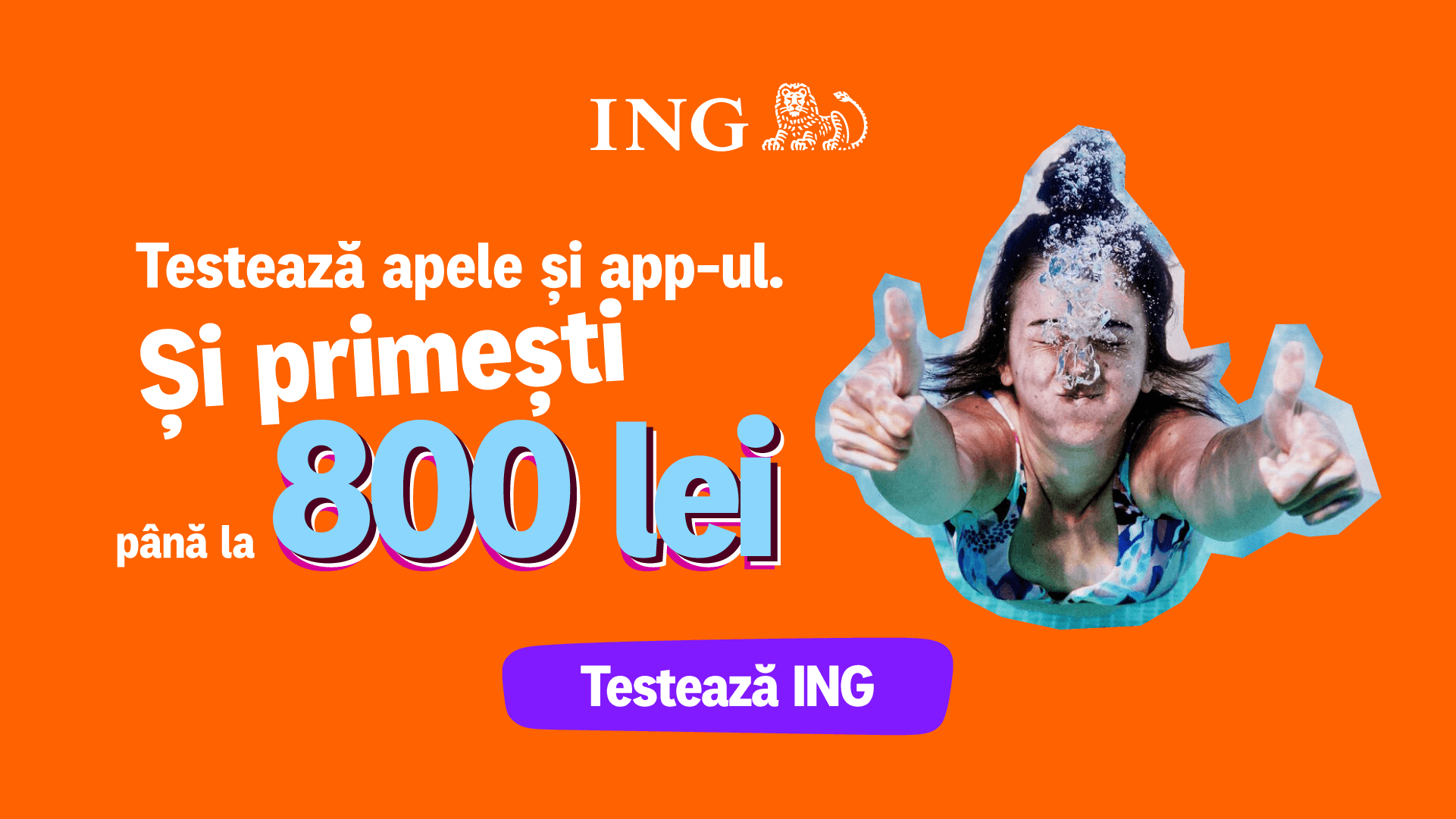 Cum ar fi să testezi o bancă? Ce beneficii poți descoperi și cum poți câștiga până la 800 de lei cu ING