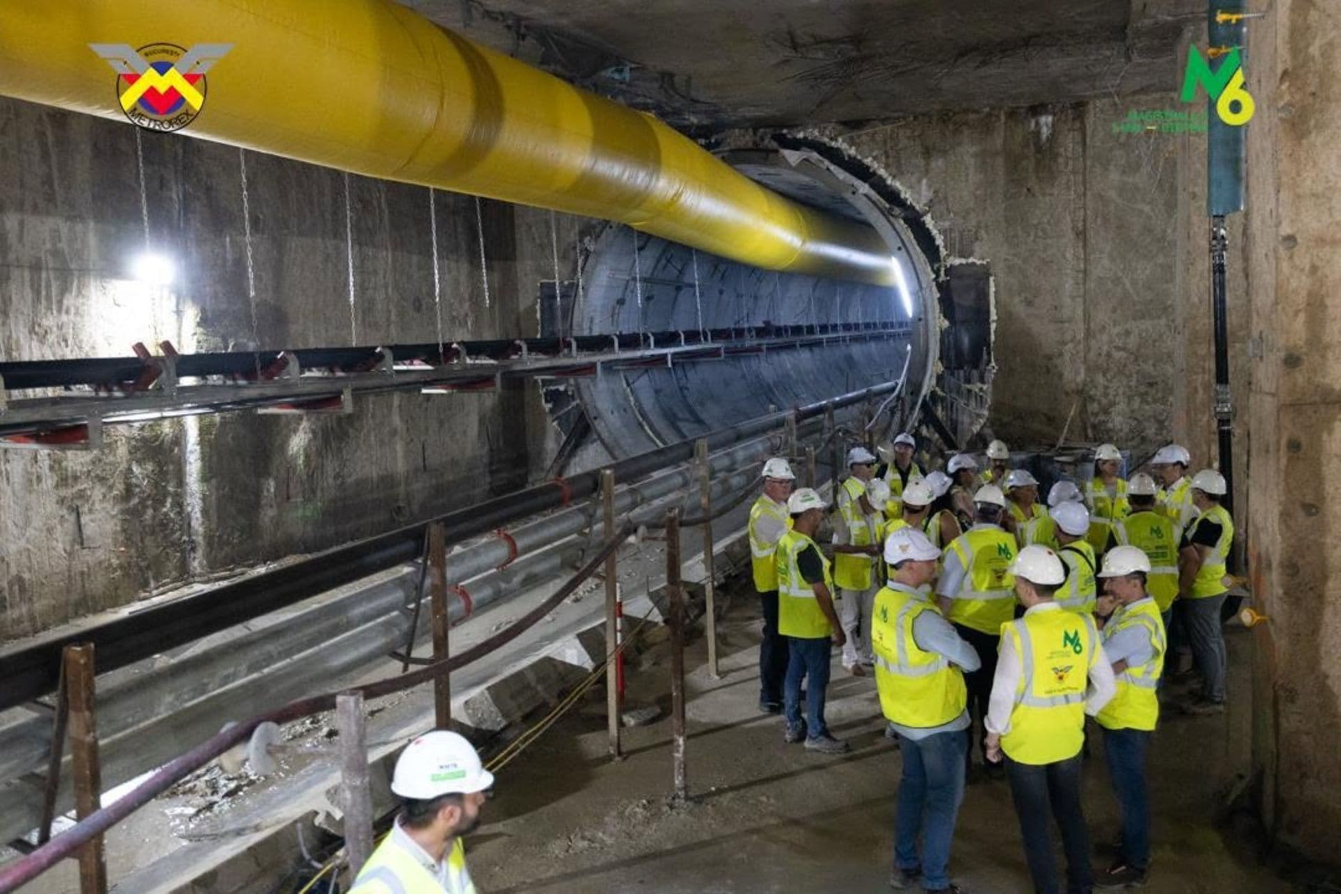 FOTO | O delegație de la Cluj a venit în vizită pe șantierul Magistralei 6, metroul spre Otopeni. Metrorex a prezentat stadiul lucrărilor