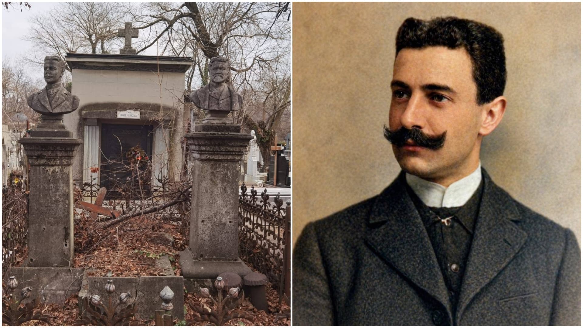 FOTO | Micuțul monument din Cimitirul Bellu și marea poveste care odihnește aici. Dumitru Stănescu, omul care ne-a dăruit „Biblioteca pentru toți”