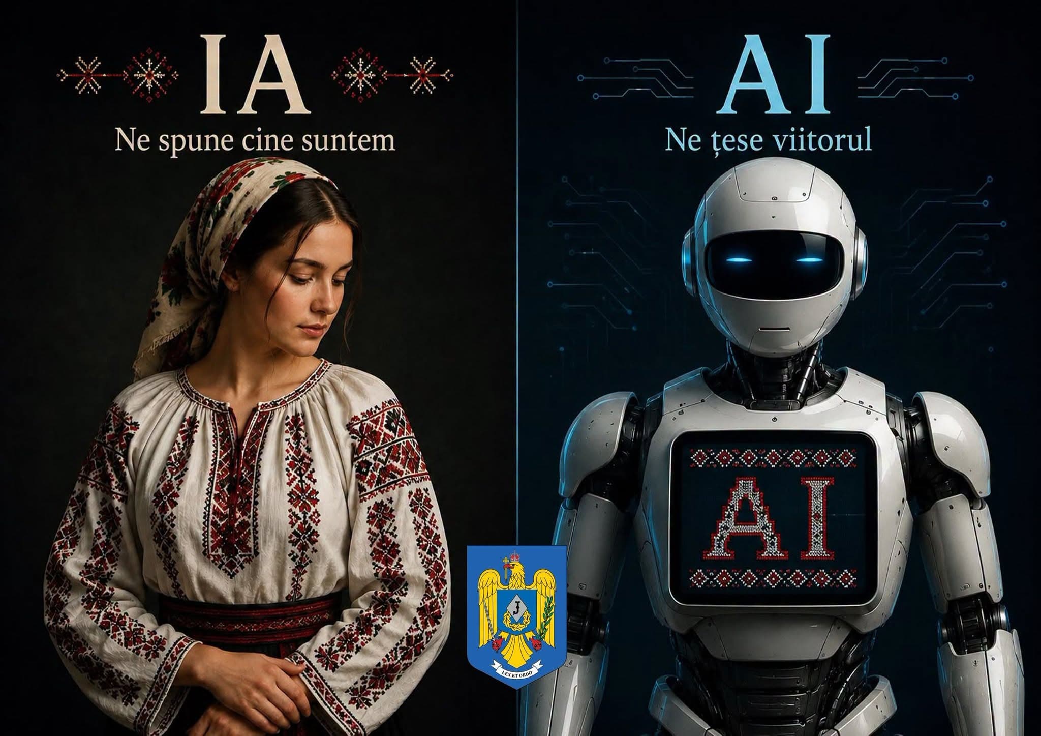 FOTO | Jandarmeria se joacă cu IA și AI. Îmbracă un robot în bluza națională, de ziua ei universală