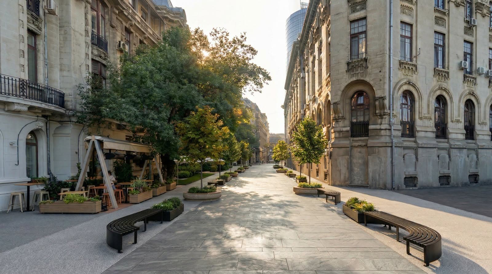 FOTO | Cum își imaginează PMB orașul: cu spații verzi, piste de biciclete și fațade uniforme, dar doar pe hârtie. Pune în dezbatere publică Strategia Integrată de Dezvoltare Urbană