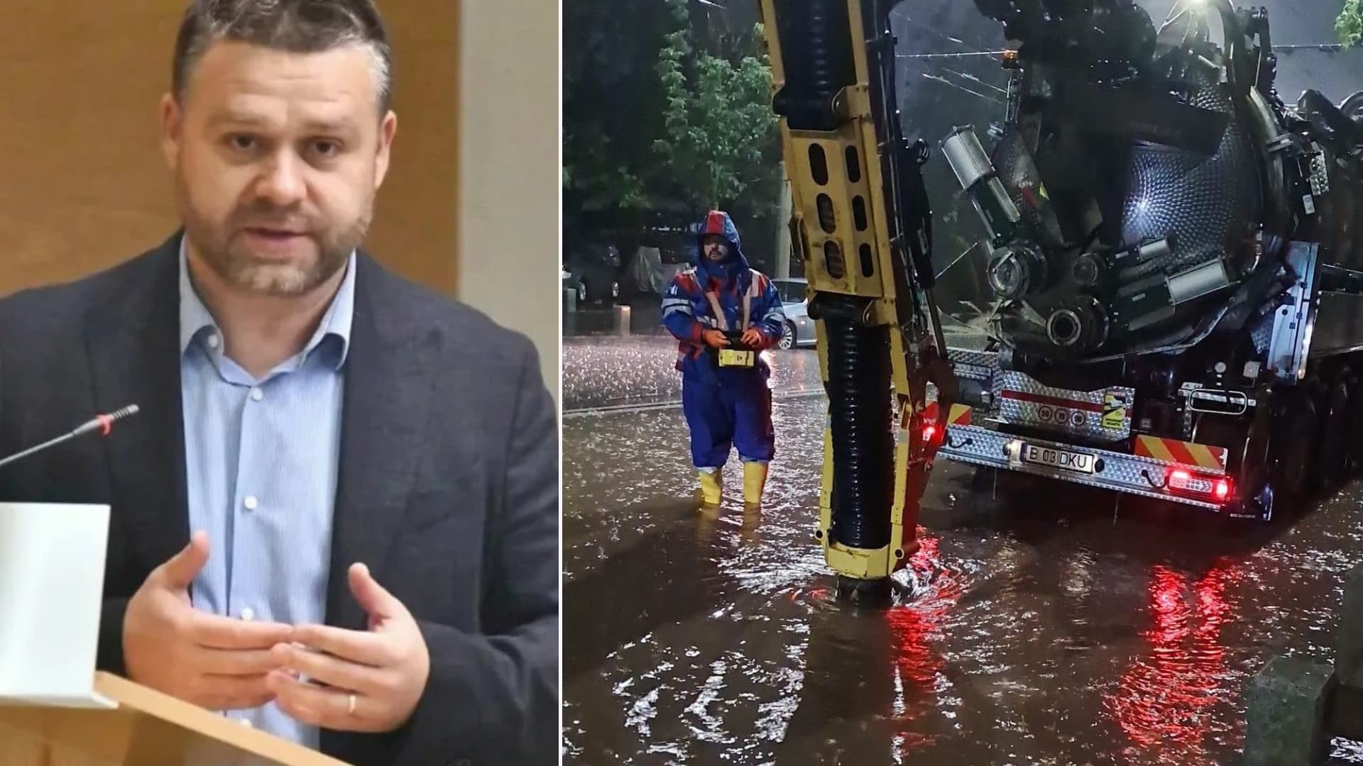 Cu ocazia inundației, primarul Ciucu descoperă una dintre marile probleme ale Bucureștiului: infrastructura de canalizare și ape pluviale. Zice ccă „nu lamentări, ci soluții!”