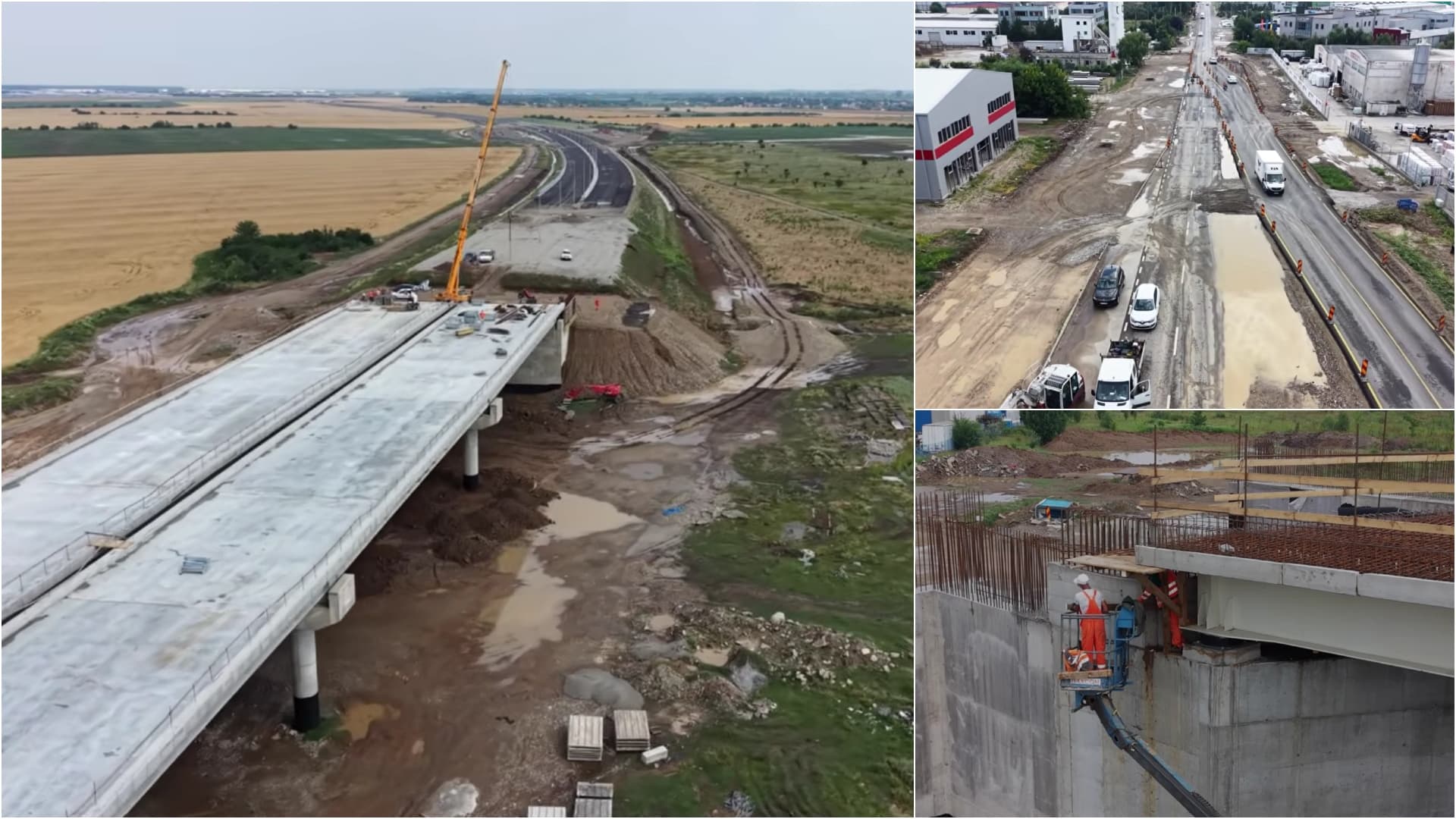 VIDEO | Noi imagini de pe Lotul Restant – L3 al A0 Nord, indispensabil pentru a circula și pe Lotul 4 din Autostrada Bucureștiului. Cât au recuperat chinezii
