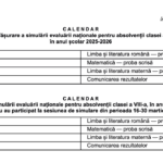 OFICIAL Nouă sesiune a simulării Evaluării Naționale 2026, între 27-29 aprilie / Școlile pot cere să participe la a doua sesiune, potrivit ordinului de ministru publicat în Monitorul Oficial