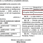 BREAKING Ministerul Educației a prelungit cu o săptămână, până pe 9 aprilie, termenul de publicare al rezultatelor de la simularea Bacalaureatului 2026 / Rezultatele trebuiau trimise azi în școli