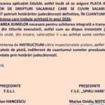 Deblocarea aplicației EduSal pentru plata integrală a diferențelor de drepturi salariale care se cuvin salariaților din învățământ, în cuantumul cuvenit, cerută ministrului Mihai Dimian de sindicatele profesorilor, după ce acestea semnalează că în mai multe județe s-ar plati doar sumele până la 10.000 de lei, cele peste acest prag fiind „auditate”