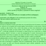 DESCARCĂ Subiectele și baremele BAC 2026 Limba română pentru elevii din liceele cu predare în limba maghiară au fost publicate de ministerul Educației – real, uman și tehnologic