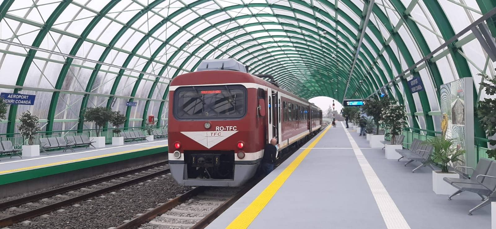 ANUNȚ Circulația trenurilor spre Aeroportul Otopeni, modificată temporar. Un sfert dintre trenurile CFR Călători nu vor circula către aeroport