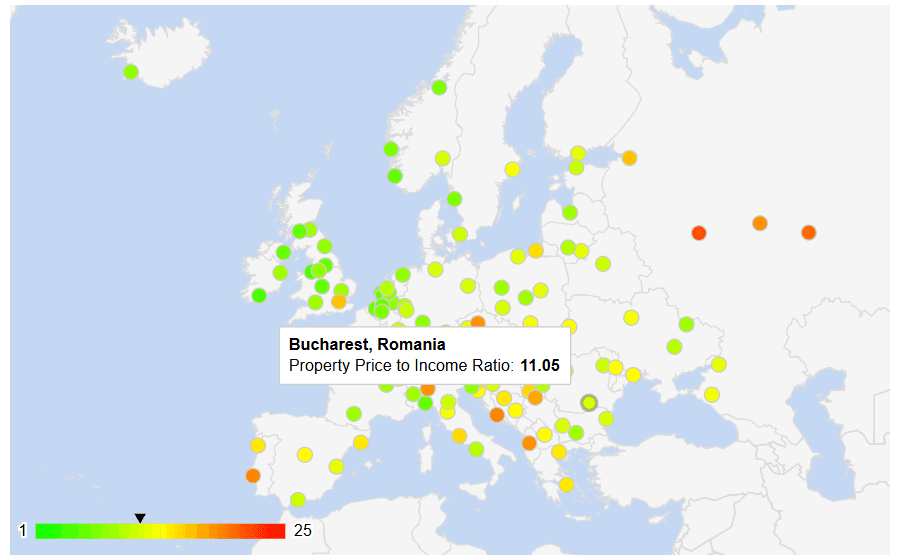 19 ani de venituri pentru a cumpăra o locuință. Cele mai puțin accesibile piețe imobiliare din Europa. Câți ani îți trebuie în București
