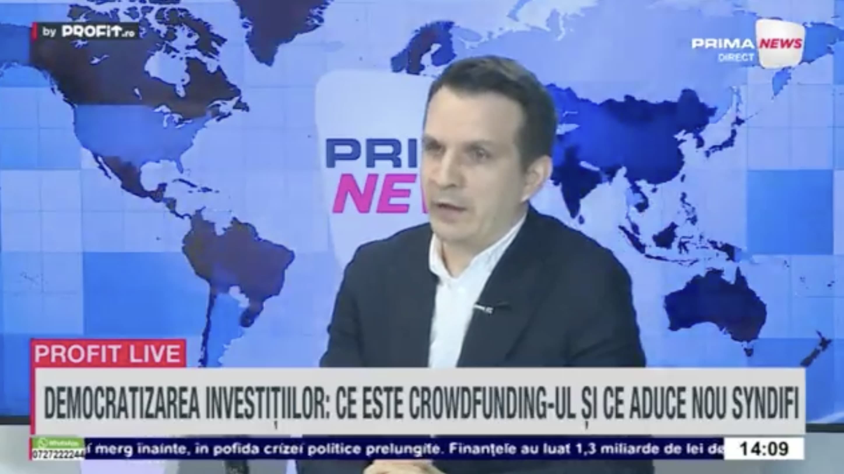 VIDEO Florin Mîndru, CEO SyndiFi: Ne dorim să fim o alternativă de investiții la titlurile de stat / Marius Grigoraș, CTO SyndiFi: Pentru versiunea 3.0 a platformei gândim mai multe funcționalități - Profit.ro Live TV