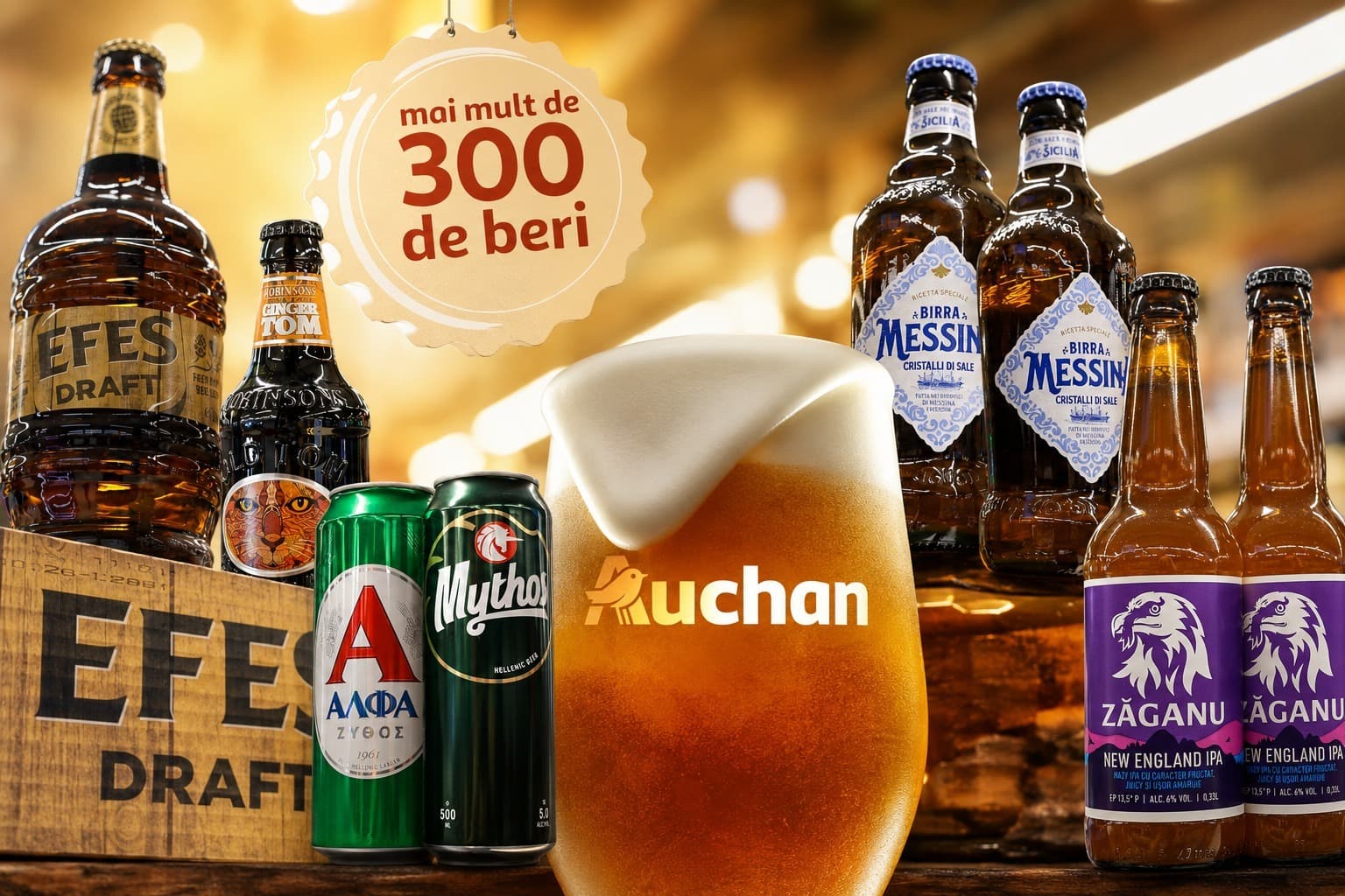 Reportaj VIDEO. La un meci bun, merge o bere rece! Beri de toate felurile şi din toată lumea la Târgul de Bere Auchan (Proiect Special)