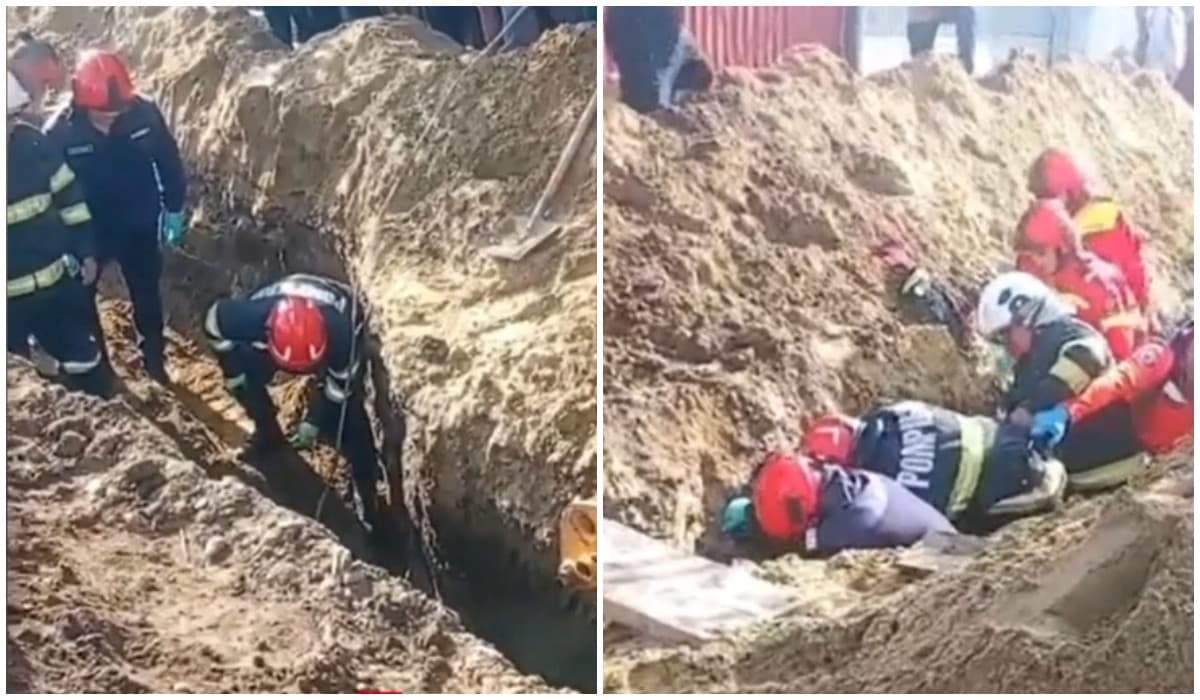 Un bărbat din Galați a murit, prins sub un mal de pământ. Făcea lucrări la canalizare