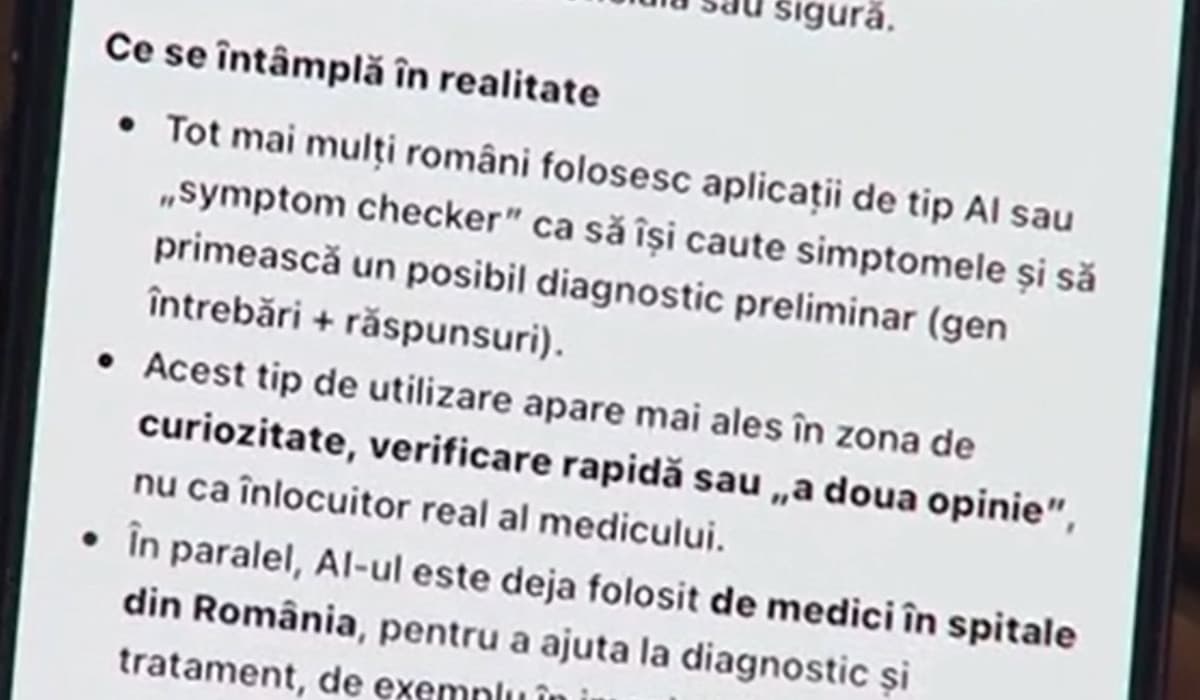 EXPERIMENT Observator: Cât de sigur este un diagnostic dat de un model de Inteligenţă Artificială