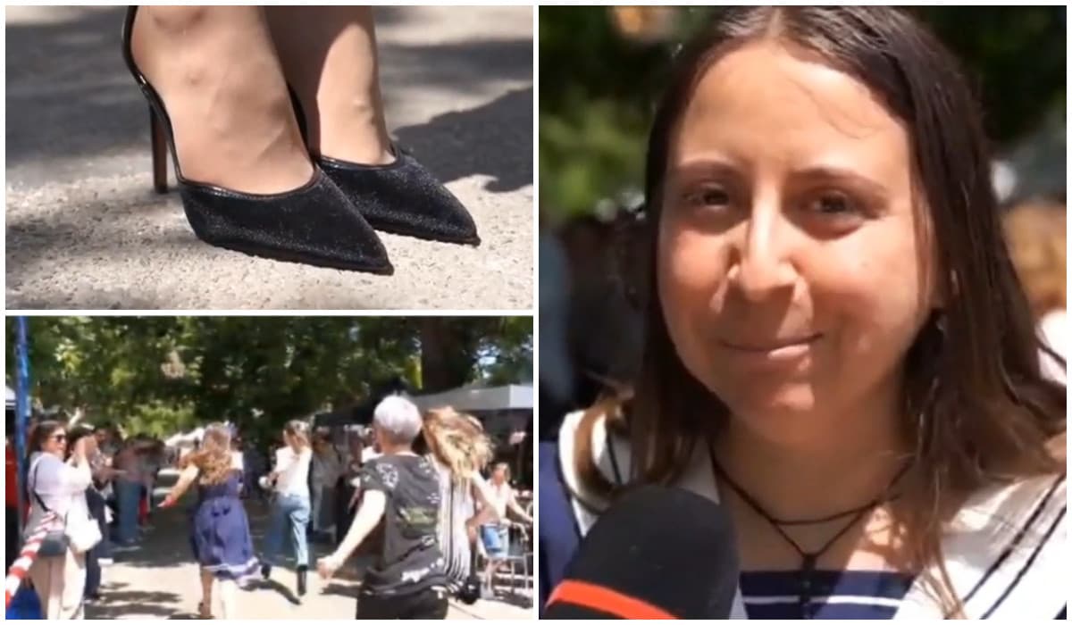 250 de metri au alergat pe tocuri curajoasele la festivalul "Femei pe Mătăsari". Emilia: "Am zis de ce nu?