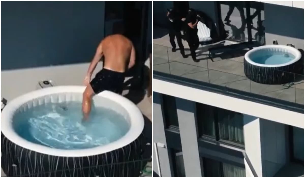 Filmul capturării traficantului din Bistriţa. Gestul făcut de bărbat când a observat drona mascaţilor
