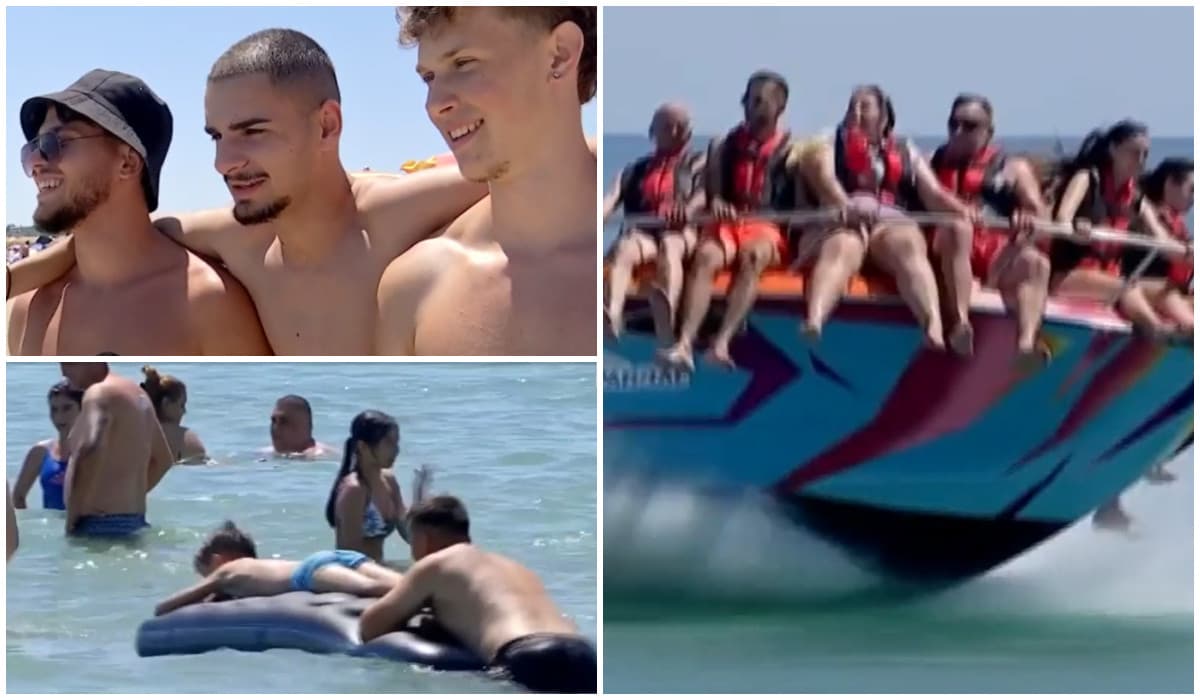 Cel mai fierbinte și aglomerat weekend de pe litoral. Turiștii vânează un loc liber pe plajă