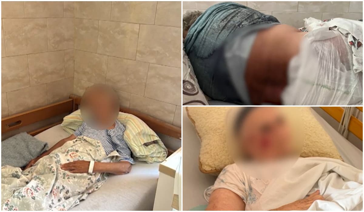 Condiţiile în care erau ţinuţi bătrânii de la azilul din Bihor. Au ajuns în grija medicilor