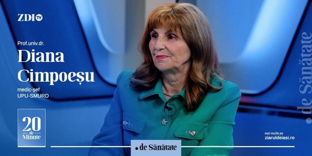 De ce la UPU pacienții nu sunt luați la rând, ci după alte criterii? Realitatea din urgențele ieșene explicată la ZDI TV de Diana Cimpoeșu, șefa UPU-SMURD Iași