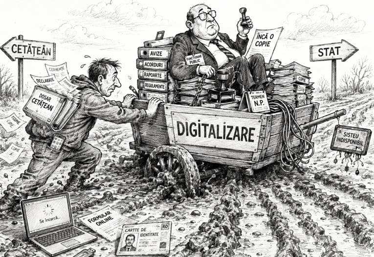 Căruța digitalizării împotmolită pe traseul cetățean–stat