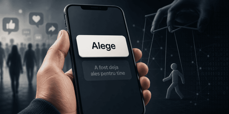 Iluzia alegerii: cum algoritmii decid înaintea ta ce „vrei”