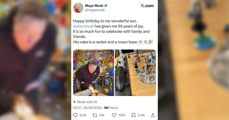 Mama lui Elon Musk i-a făcut urare de ziua lui cu imagini generate de AI, iar internetul a avut o reacție neașteptată