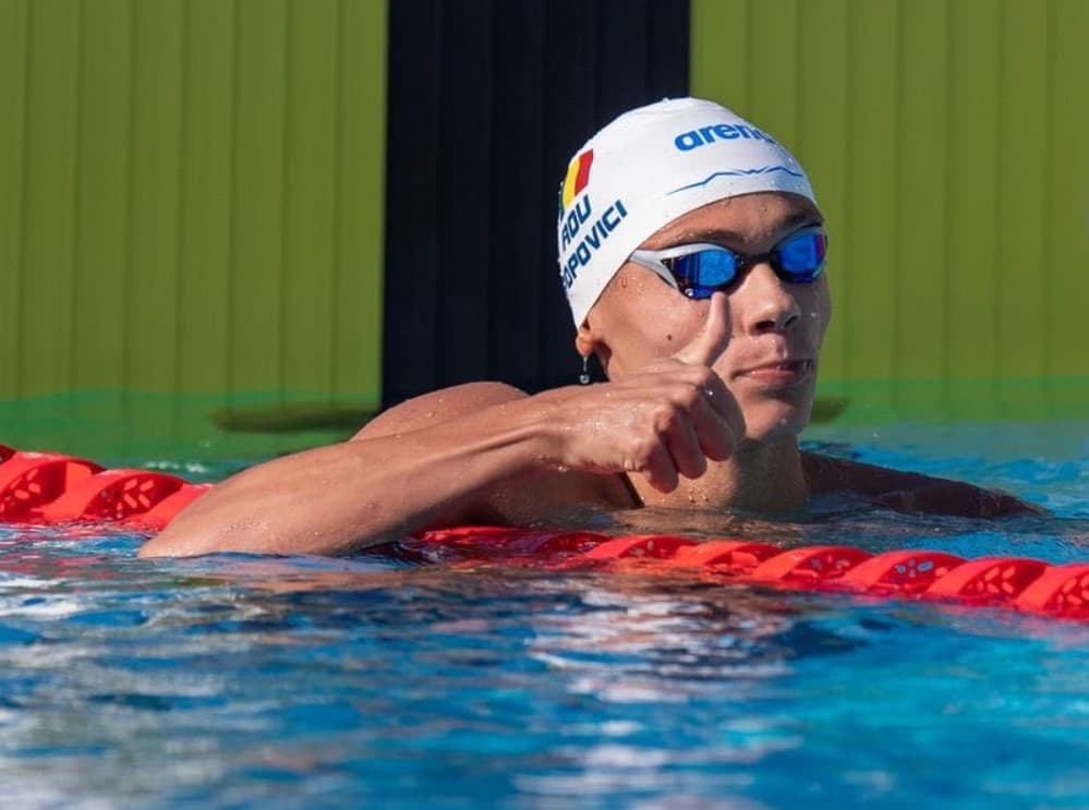 David Popovici se califică în finala de la 100 de metri liber cu cel mai bun timp de la Trofeul Settecolli