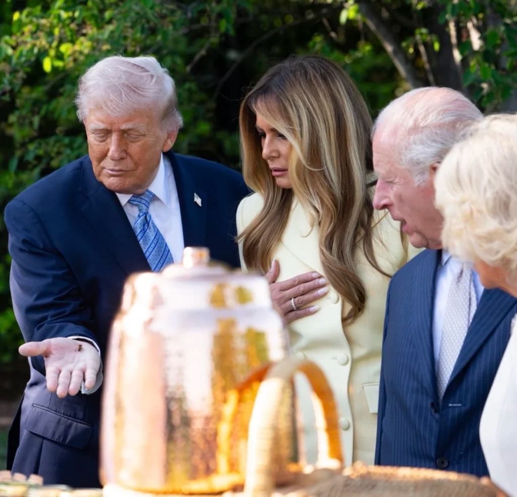 Casa Albă a publicat o fotografie cu Donald Trump şi Regele Charles însoţită de textul: „Doi regi”