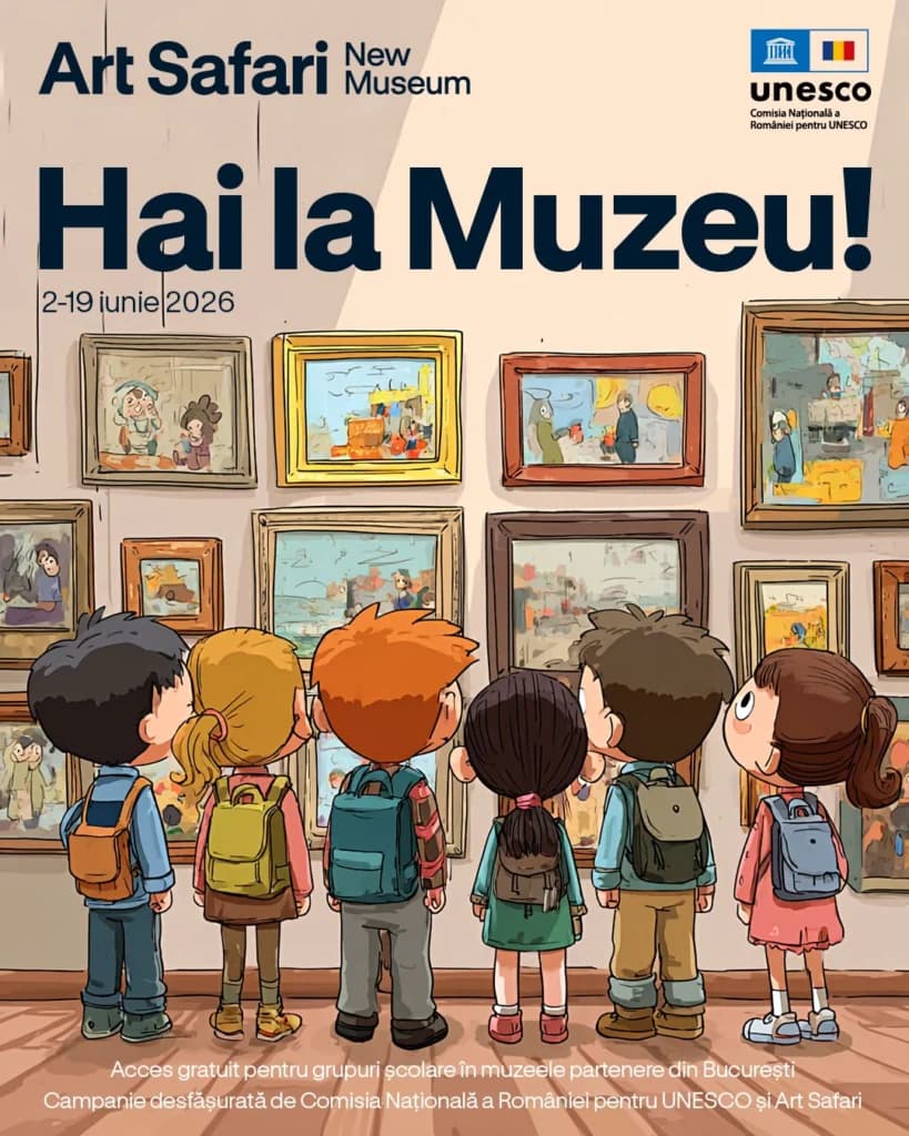 Art Safari New Museum și Comisia Națională pentru UNESCO din România lansează campania „Hai la Muzeu!”