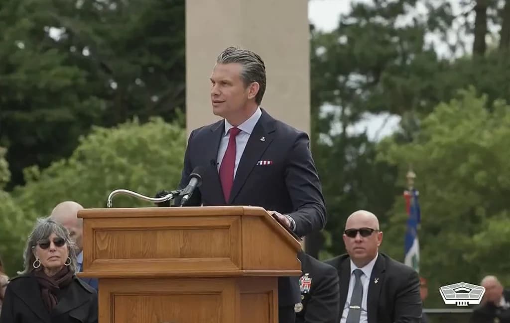 Hegseth a folosit plajele Normandiei pentru un nou atac la adresa Europei