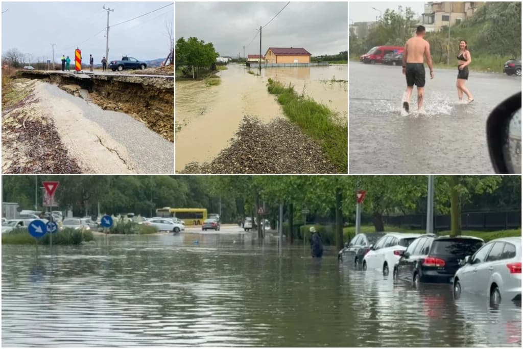 Ploile au făcut prăpăd în țară: sate izolate, drumuri rupte și risc de inundații. Autoritățile deversează controlat două baraje din Prahova (Foto&Video)