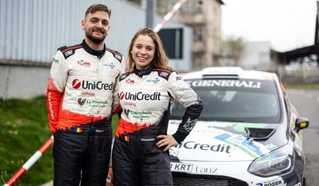 Alexandra Teslovan scrie istorie: Debut spectaculos în Campionatul European de Raliuri, la doar 19 ani