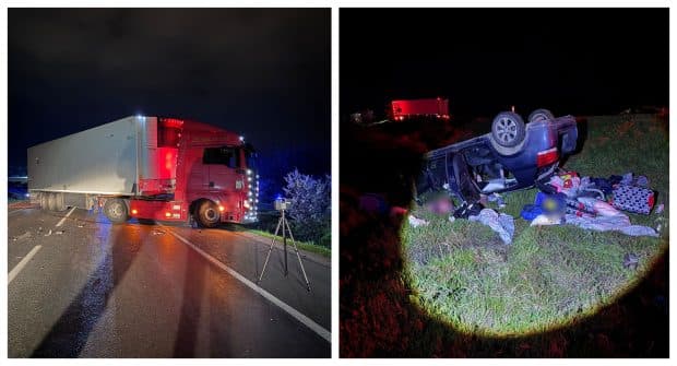 Un bărbat a murit la Craiova, pe centura de nord, după ce a intrat cu mașina într-un TIR condus de un șofer din Brăila