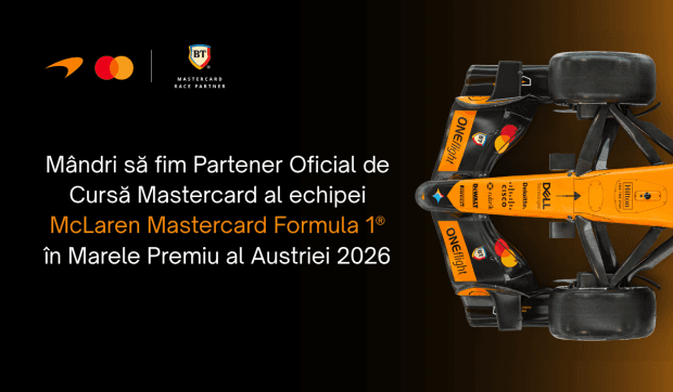 Primul parteneriat dintre o bancă românească și o echipă de F1 continuă. Un noul episod, în acest weekend, la Spielberg